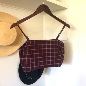 Plaid crop top